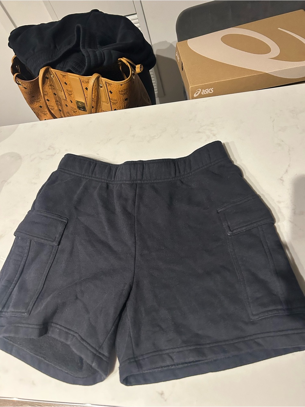 TNA Black Women's Cargo Lounge Shorts